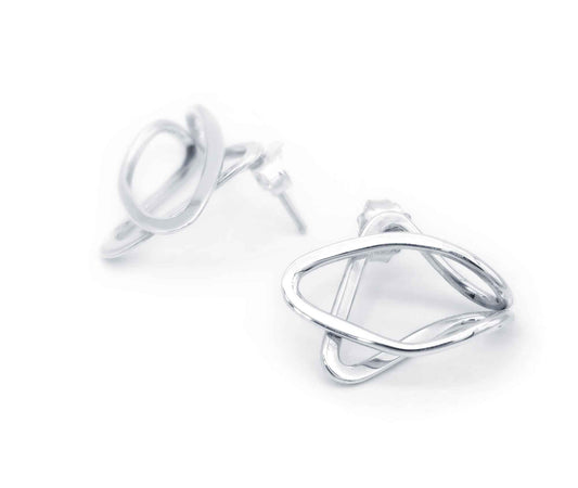 Obsesión – Skulpturale Statement Ohrringe aus Silber
