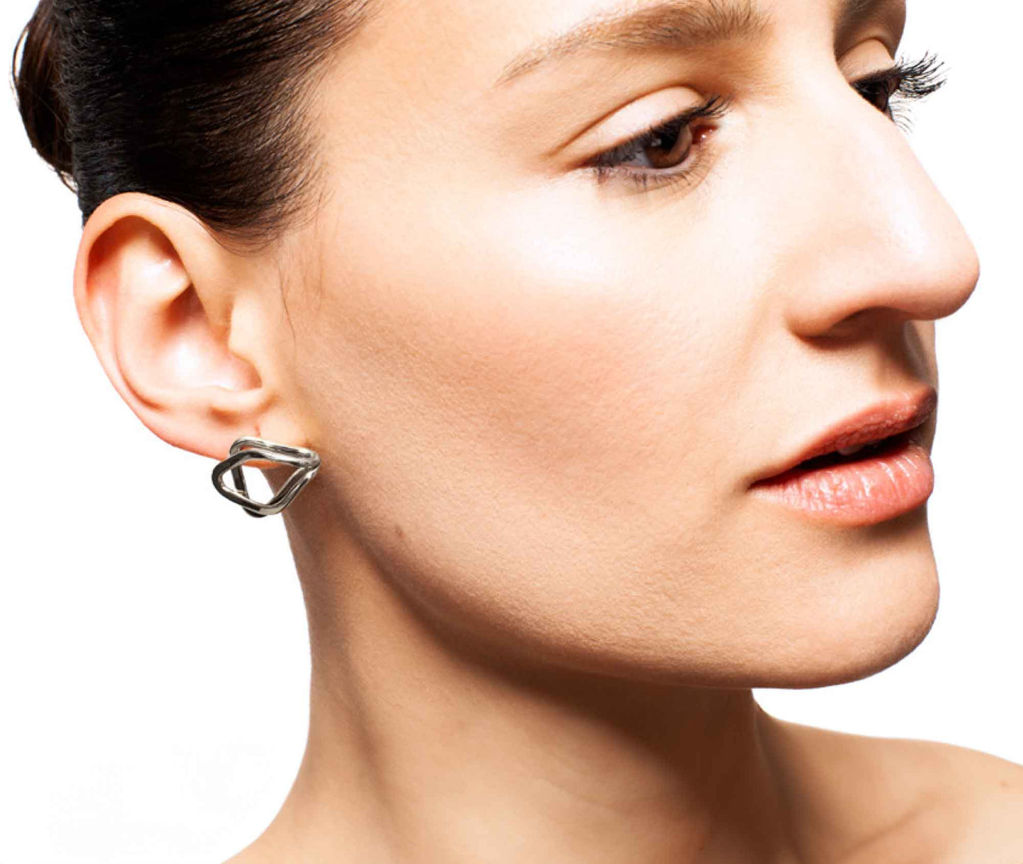Obsesión – Skulpturale Statement Ohrringe aus Silber