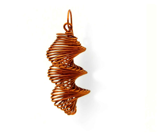 Espiral – handgemachte Ohrringe aus emailliertem Kupfer