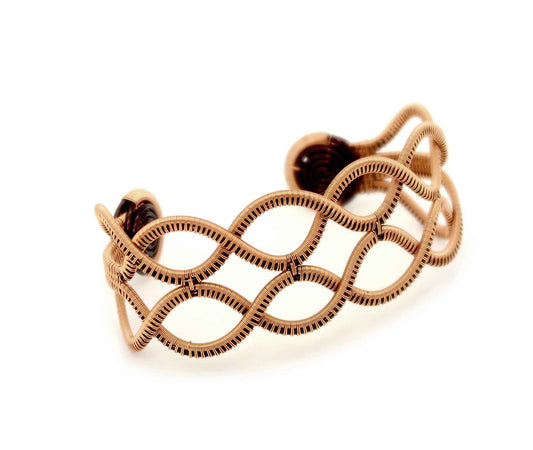 Pulsera Tejida – Offener Armreif aus aufwe