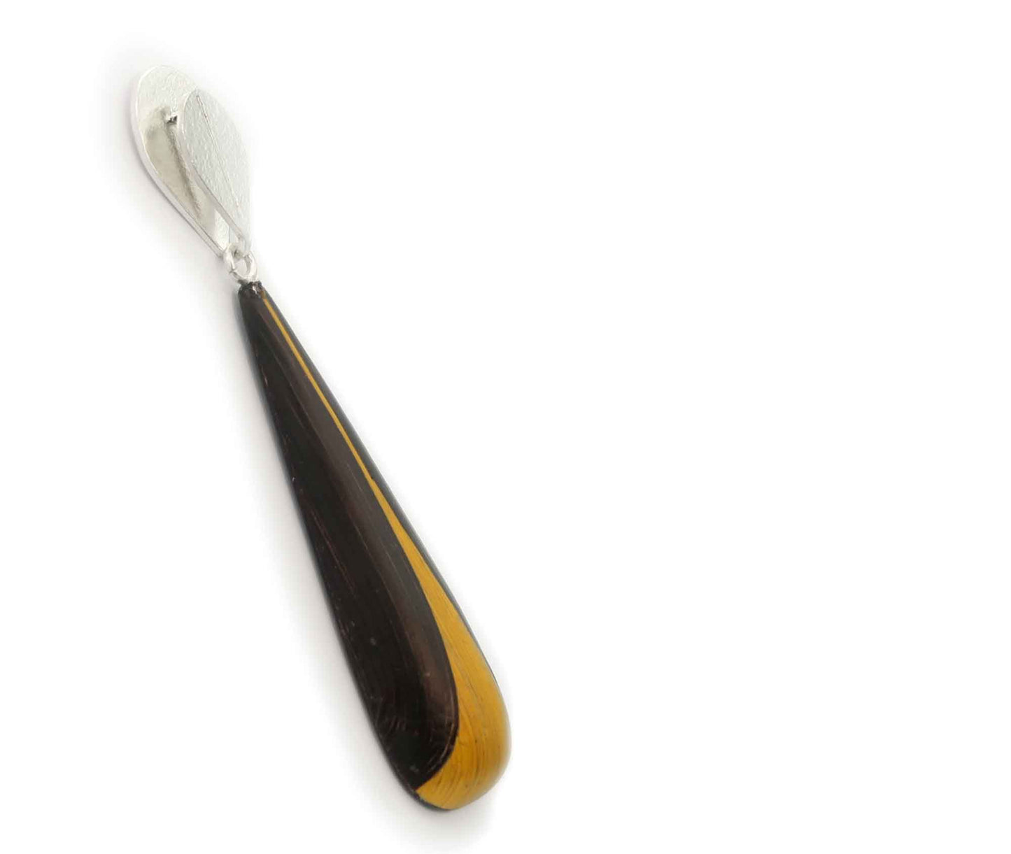 Drop Tamo Silver – Handgefertigte Ohrringe aus Silber & Tamo-Furnier