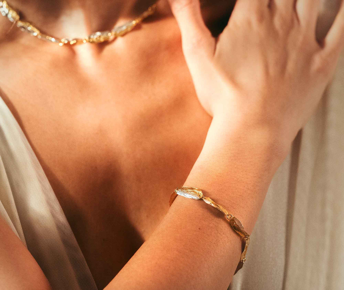 Semillas – Armband aus Silber & 24k Gold von Virginia Escobar